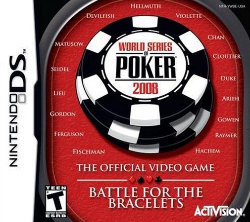 World Series Of Poker 2008 box art for Nintendo DS